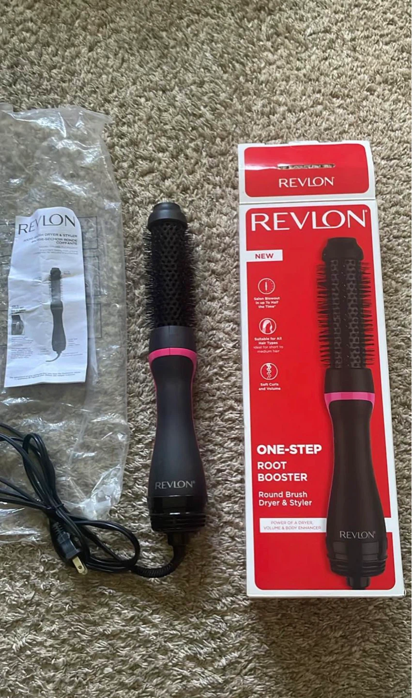REVLON One-Step Root Booster Round Brush Dryer & Styler
