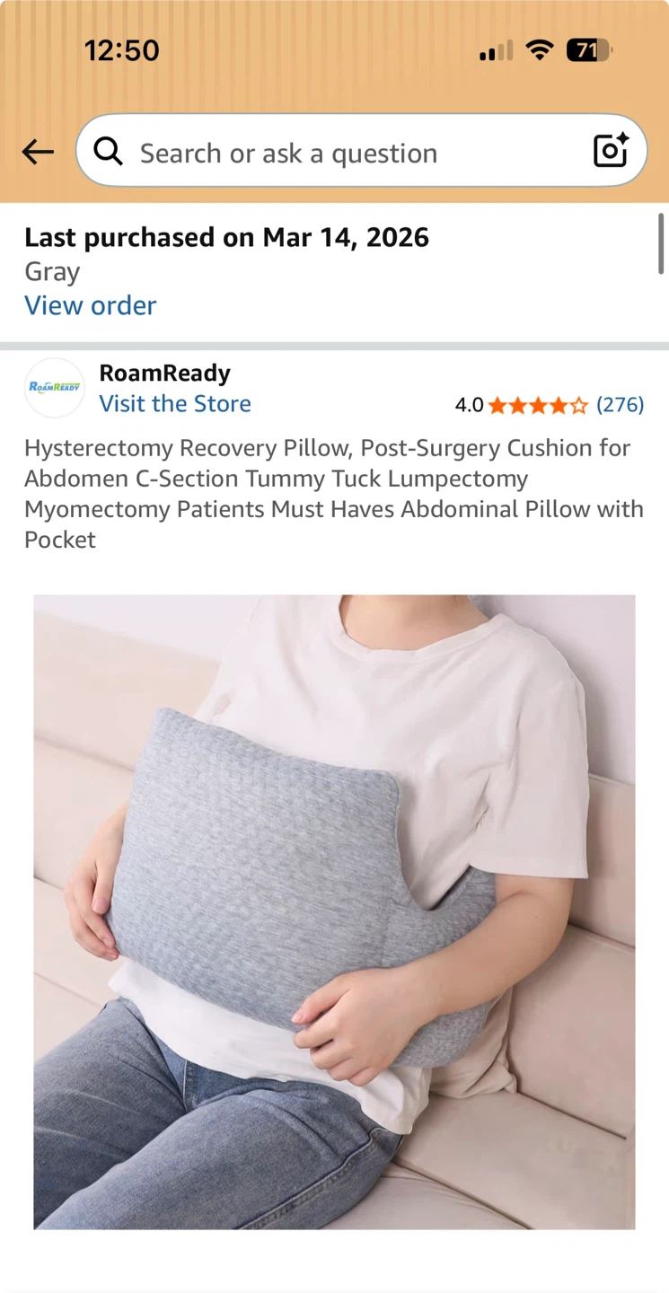 Hysterectomy Recovery Pillow