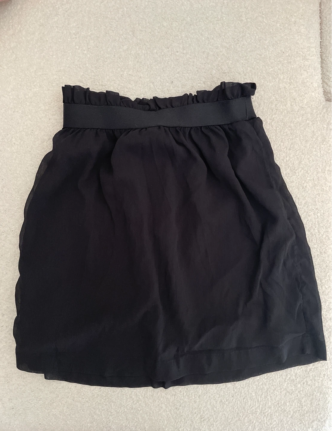 Black Chiffon Skirt