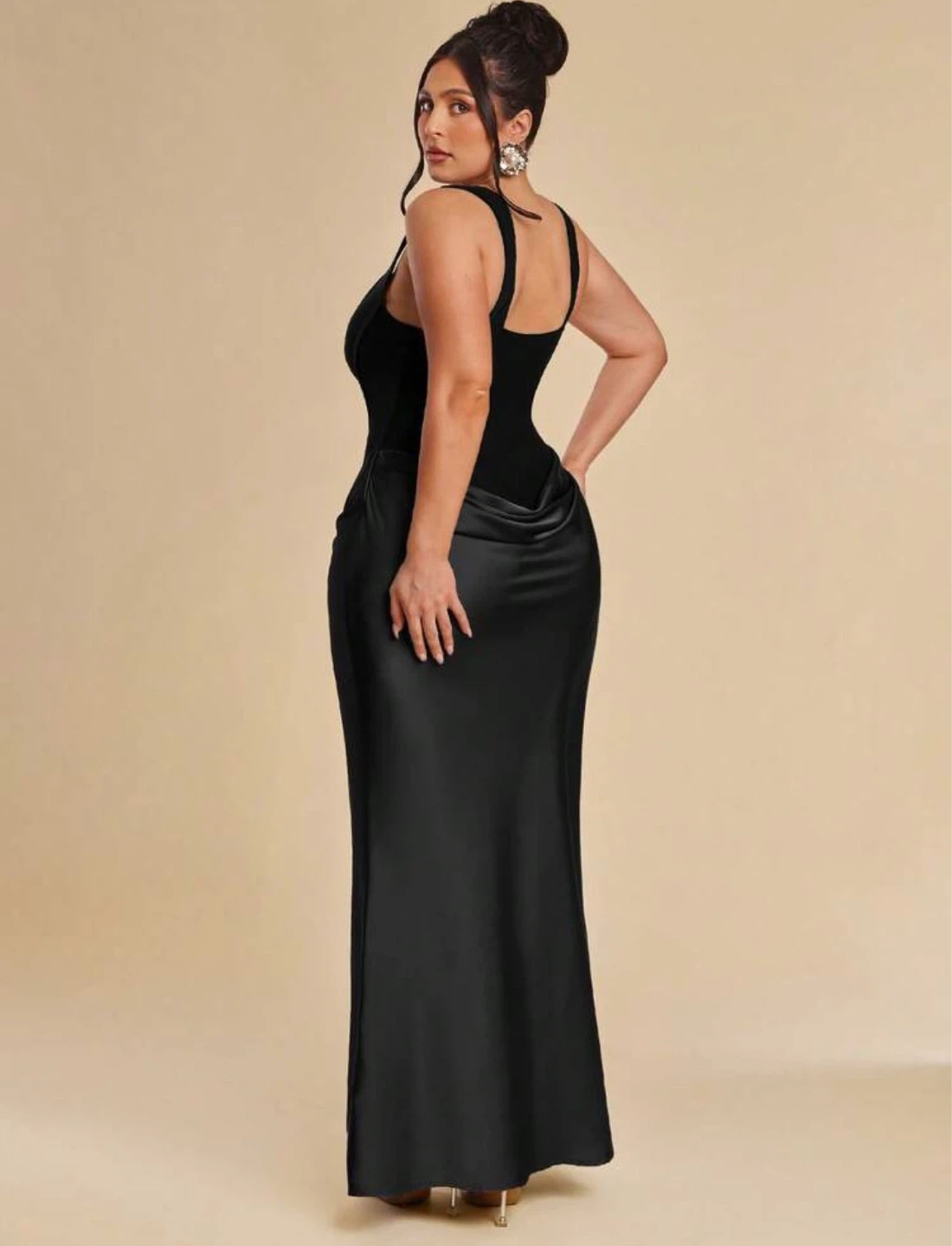 Black Corset Maxi Dress XL - photo 2