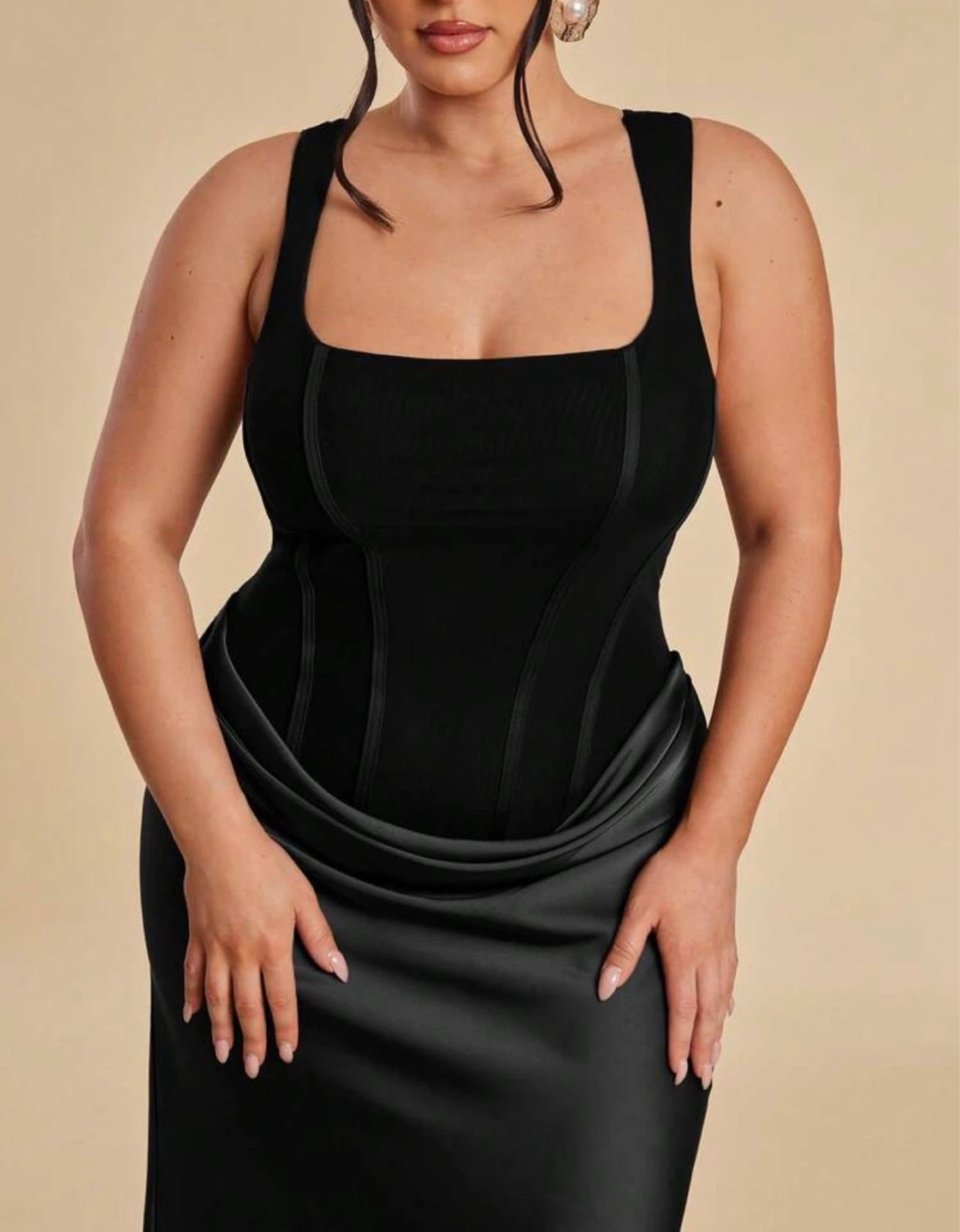 Black Corset Maxi Dress XL - photo 3