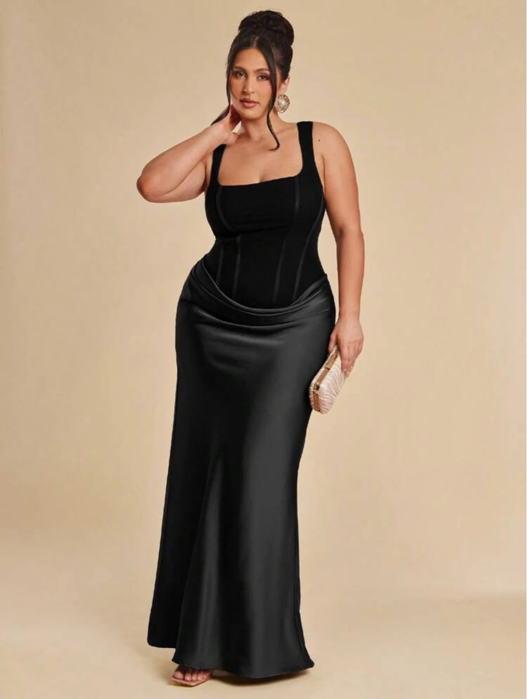 Black Corset Maxi Dress XL - photo 5