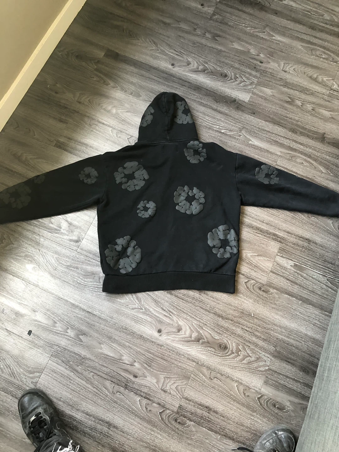 Denim tears Black monochrome hoodie - photo 2