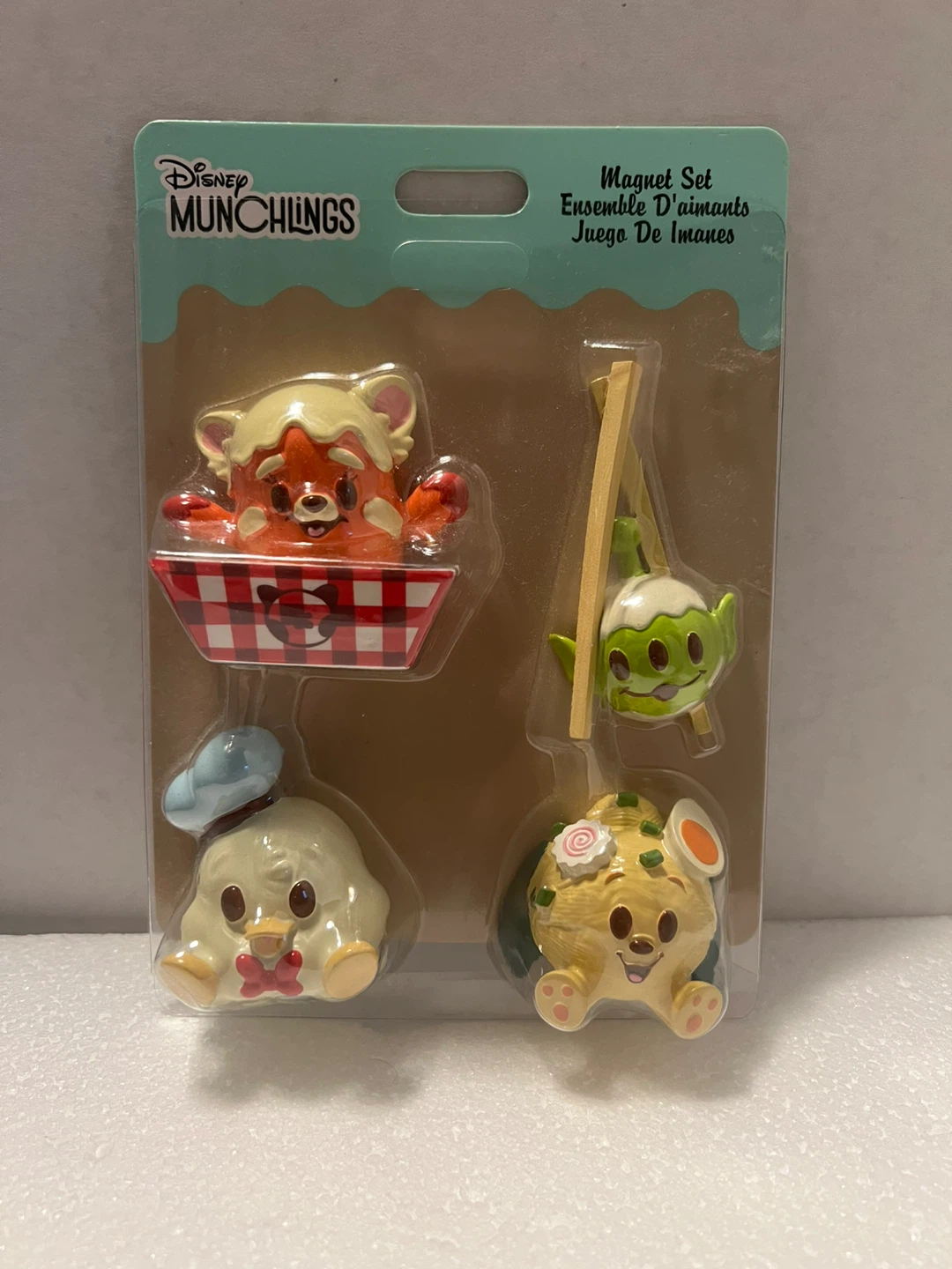 Disney Parks Munchlings Sensational Snacks 4-Piece Magnet Set