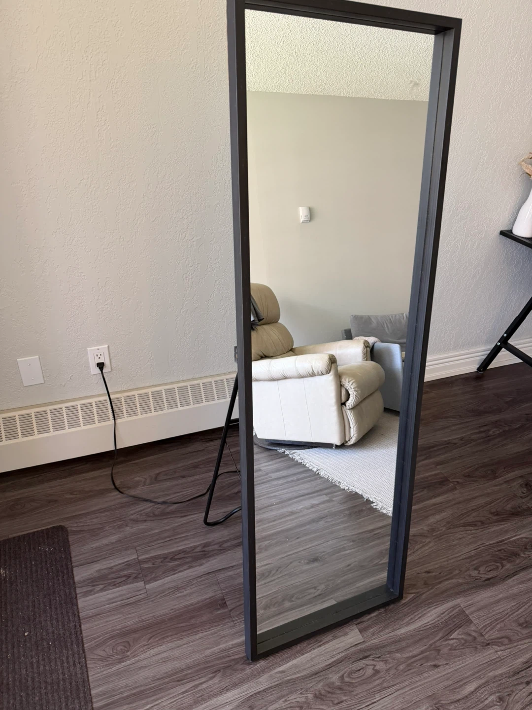 Full Length Standing Mirror - Black Frame - photo 2
