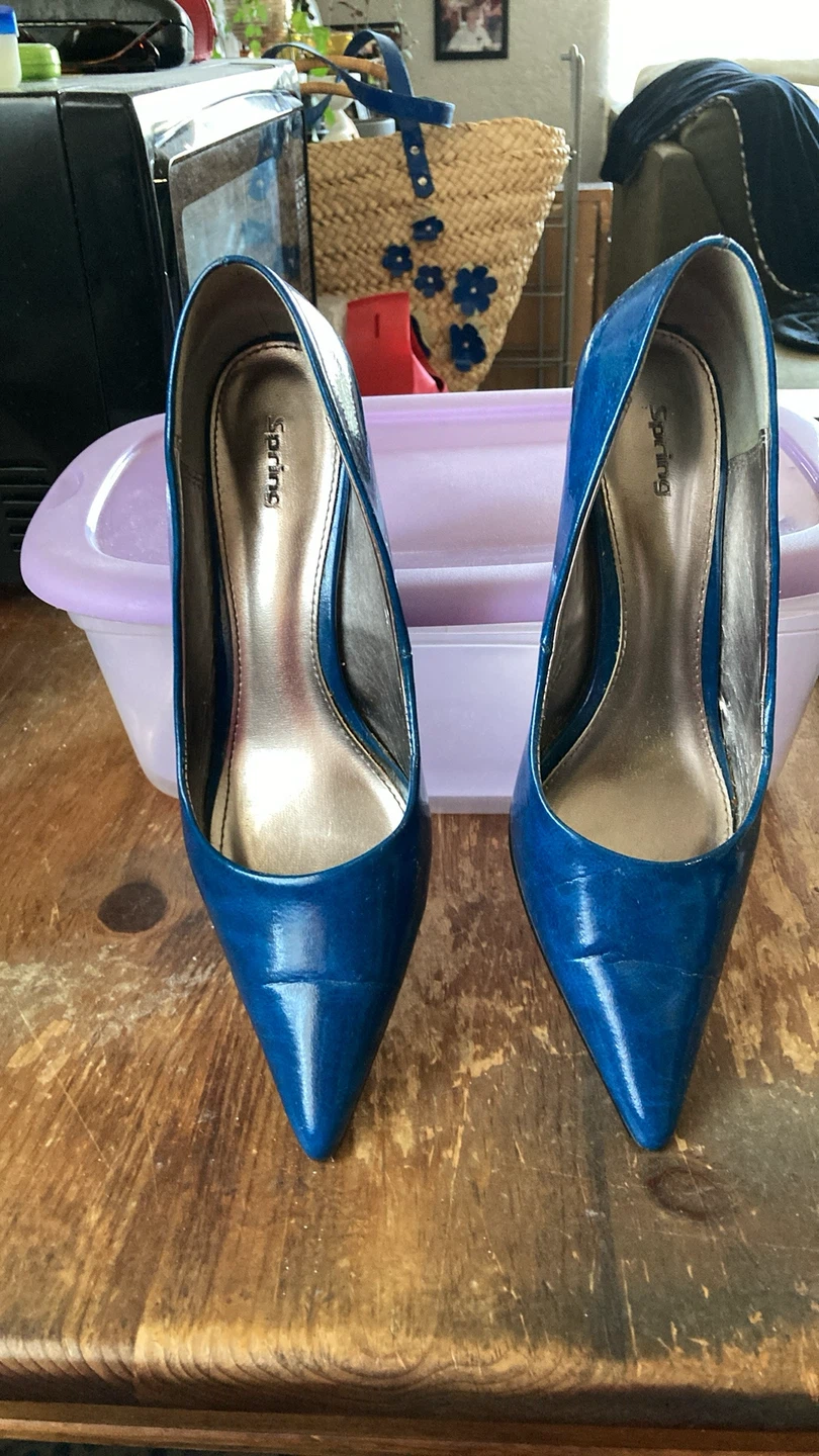Spring Women's Blue High Heel Pumps
