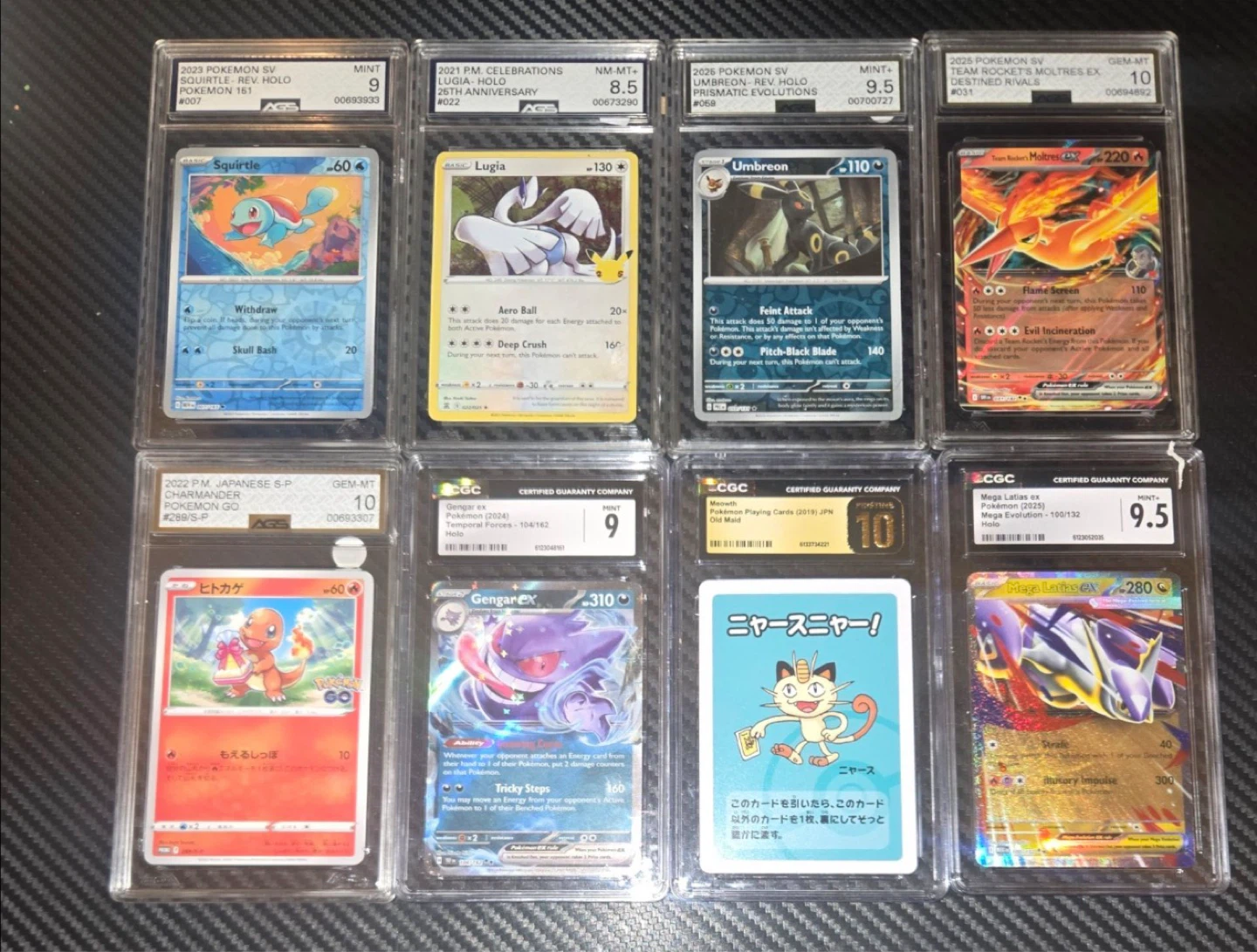 Graded ASG and CGC Pokemon slabs