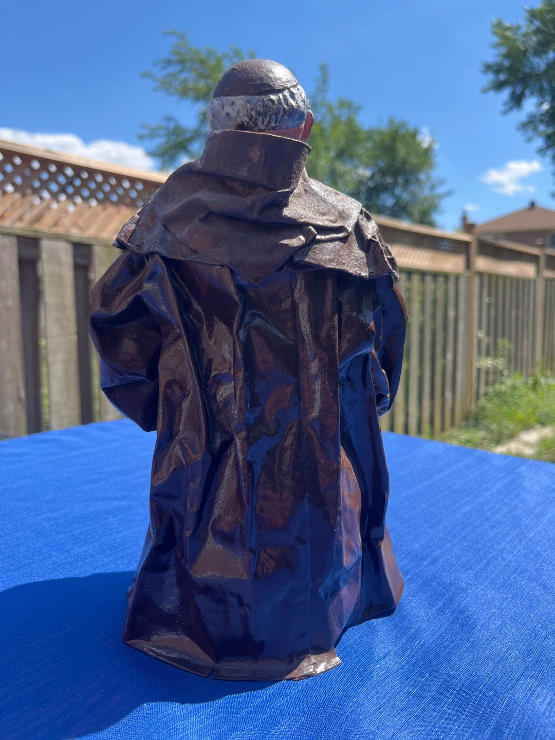 Vintage Jovial Monk Folk Art Figurine - Paper Mâché / Composite - photo 3