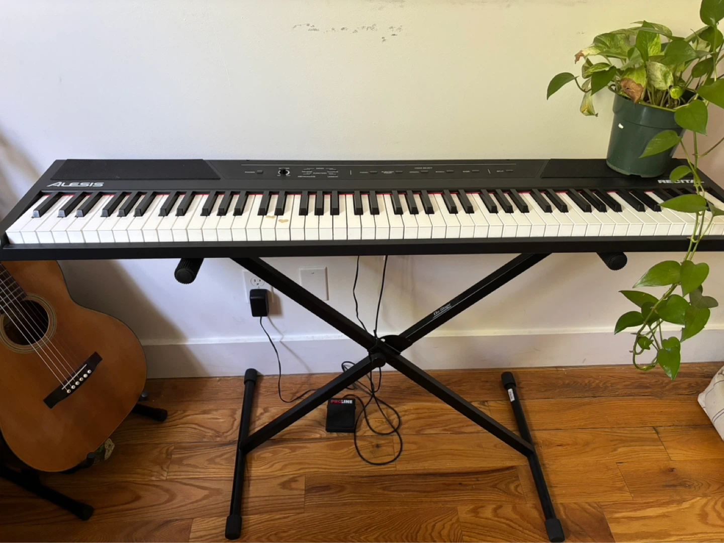 Alesis Recital 88-Key Digital Piano Keyboard and stand