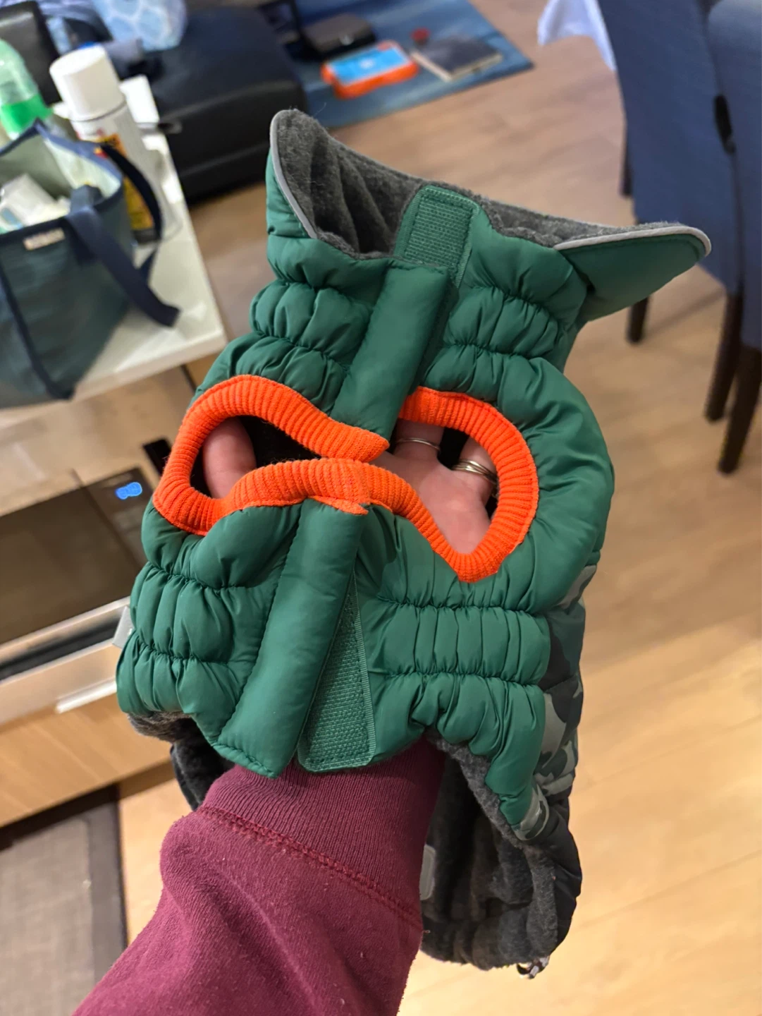 Green Camo Puffer Dog Jacket - photo 2