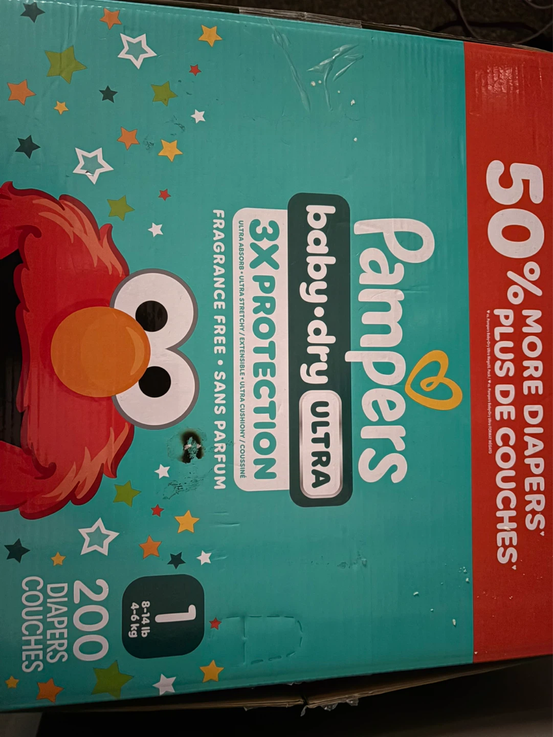 Pampers Baby-Dry Ultra Size 1 Diapers - 200 Count