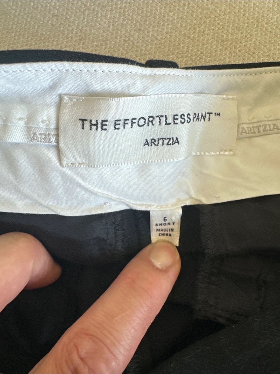 Aritzia The Effortless Pant Black Size 6 Short - photo 2