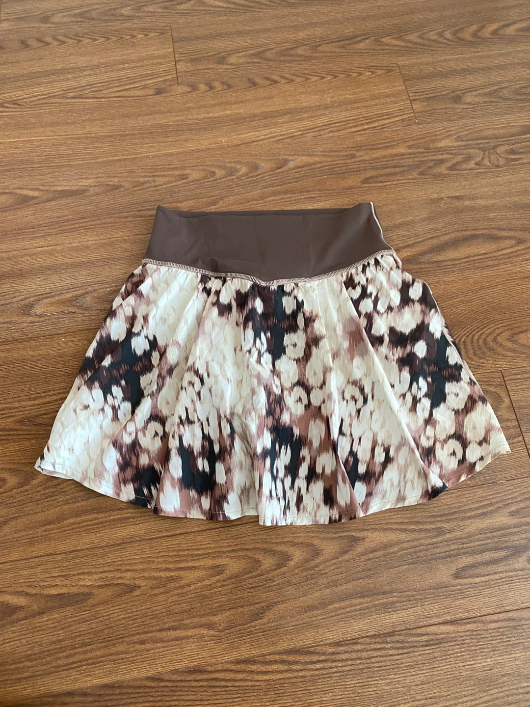 Aerie Offline Athletic Skirt with Built-in Shorts brown - photo 2