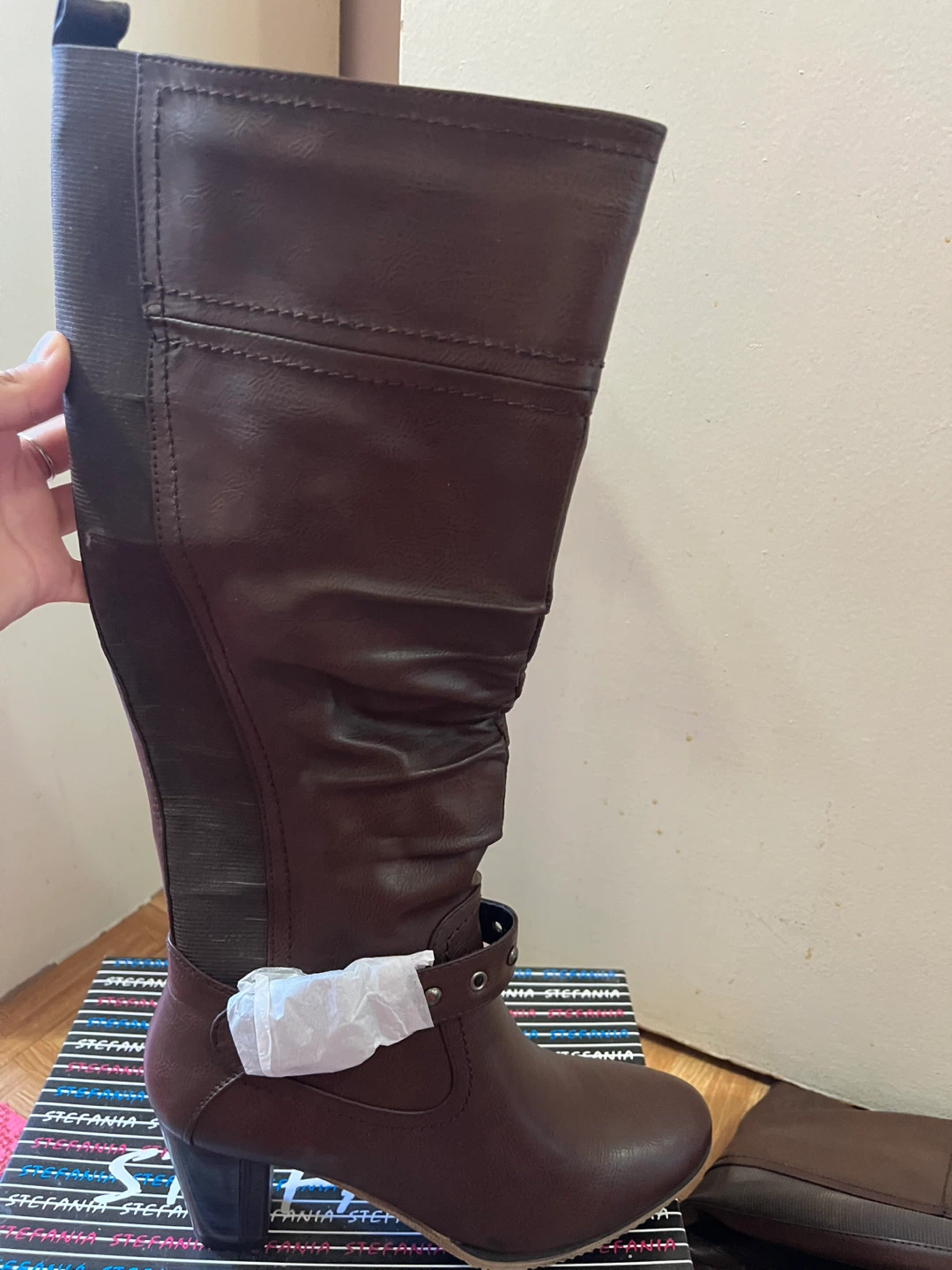 Stefania Women's Brown Knee-High Boots Size 9 - photo 3