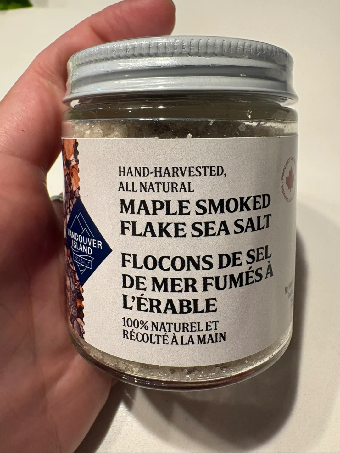 Vancouver Island Maple Smoked Sea Salt Flakes 75g