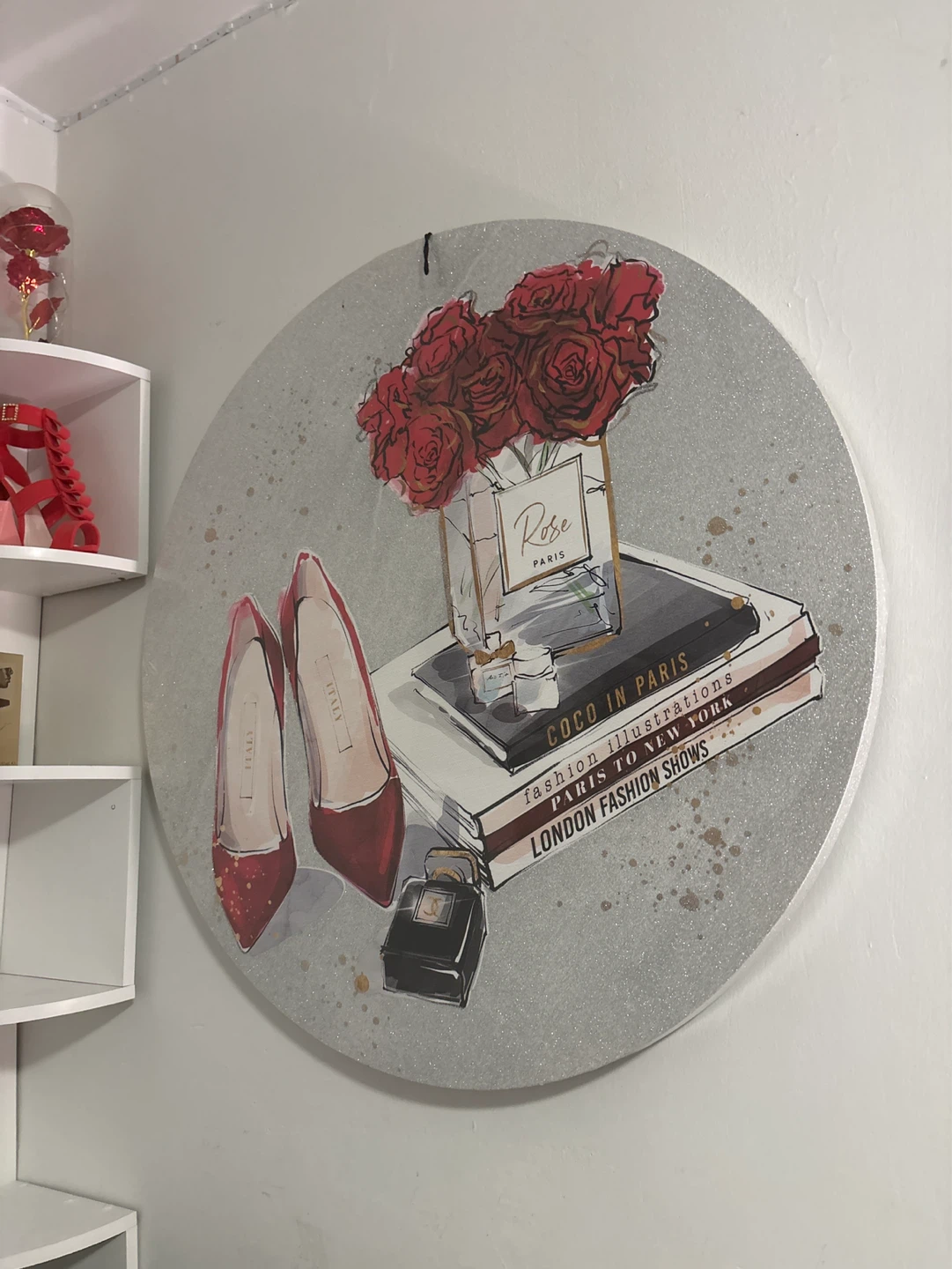 Wall Art Print "Coco in Paris" Fashion Theme
