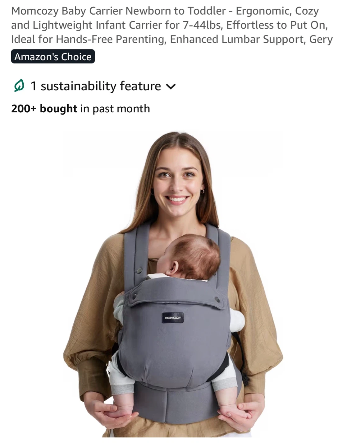Momcozy 3-in-1 Baby Carrier