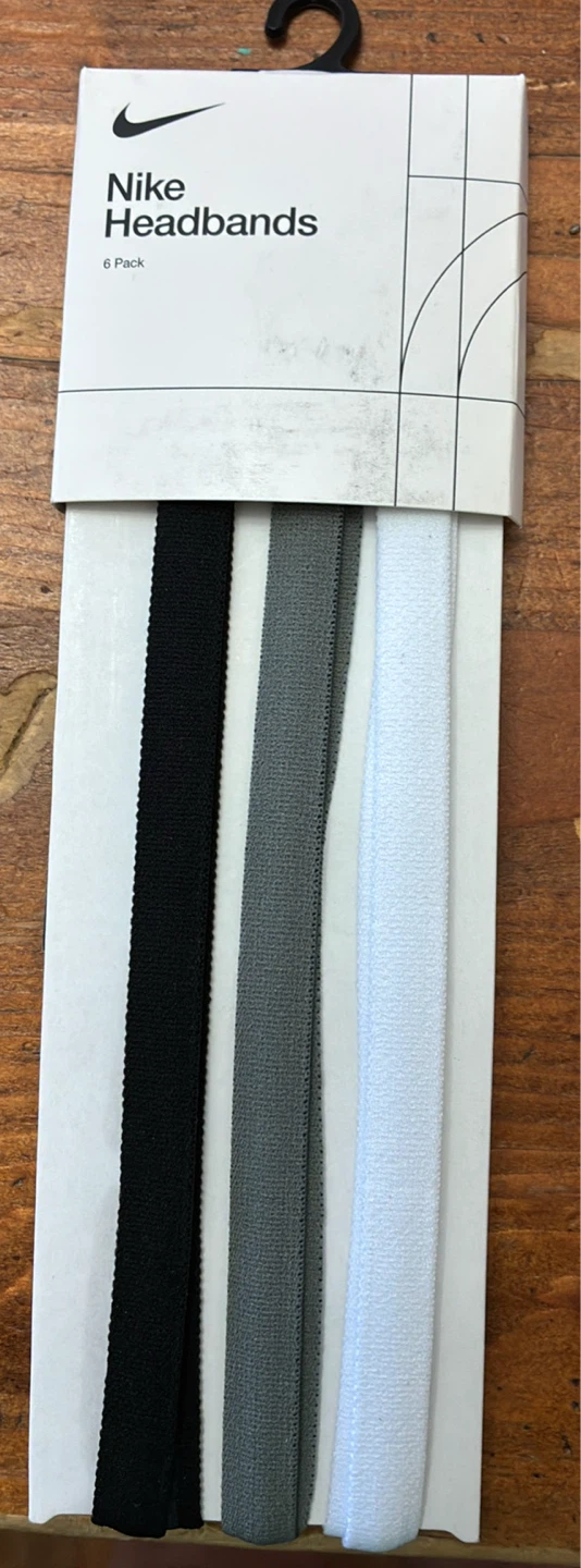 New Nike Swoosh Sport Headbands - 6 Pack