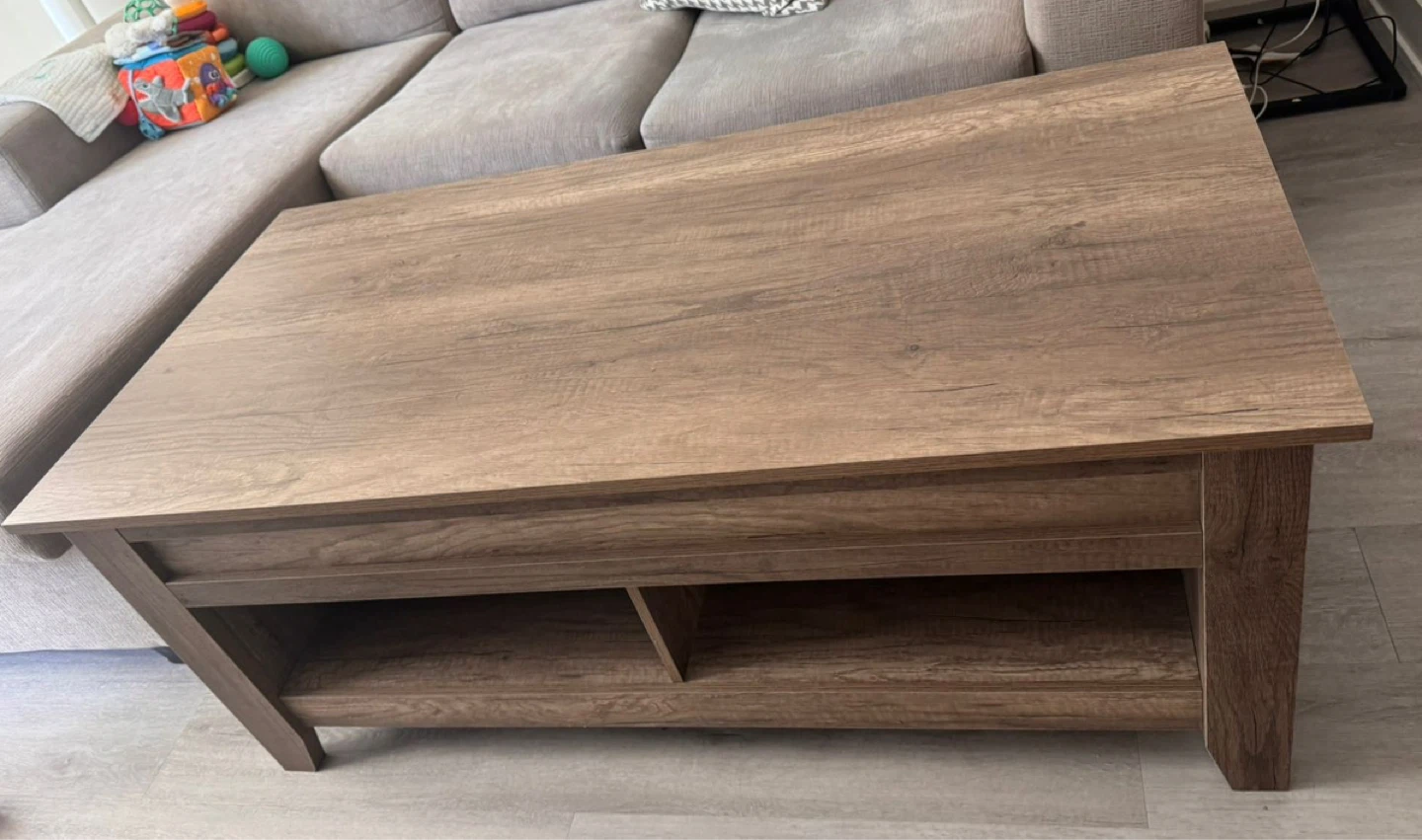 Wood Coffee Table with Storage