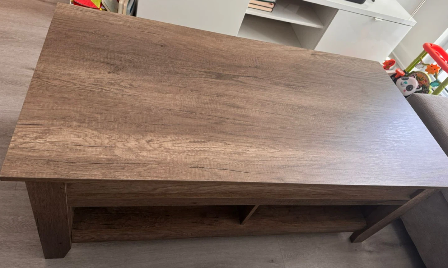 Wood Coffee Table with Storage - photo 2