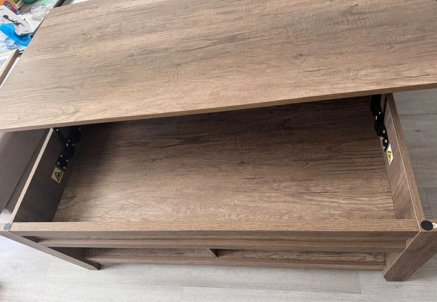 Wood Coffee Table with Storage - photo 4
