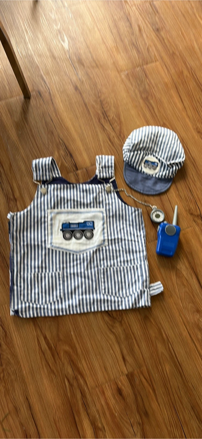 Kids Train Conductor Costume with Hat and Accessories