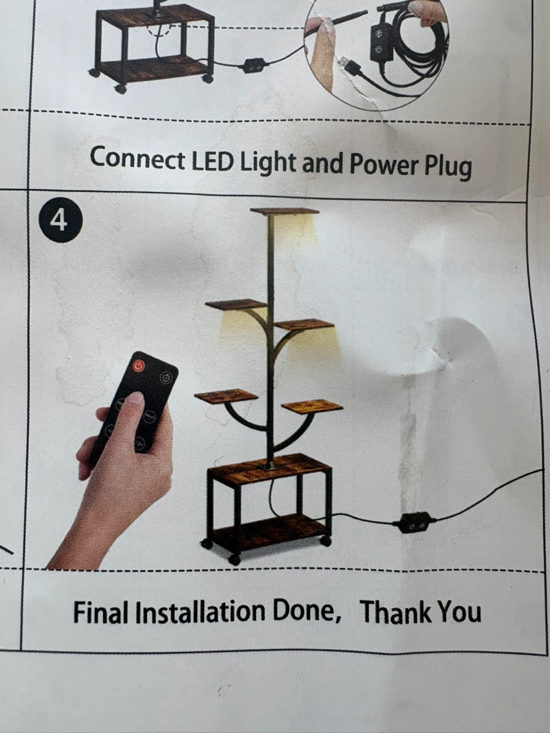 Plant Stand With Grow Light