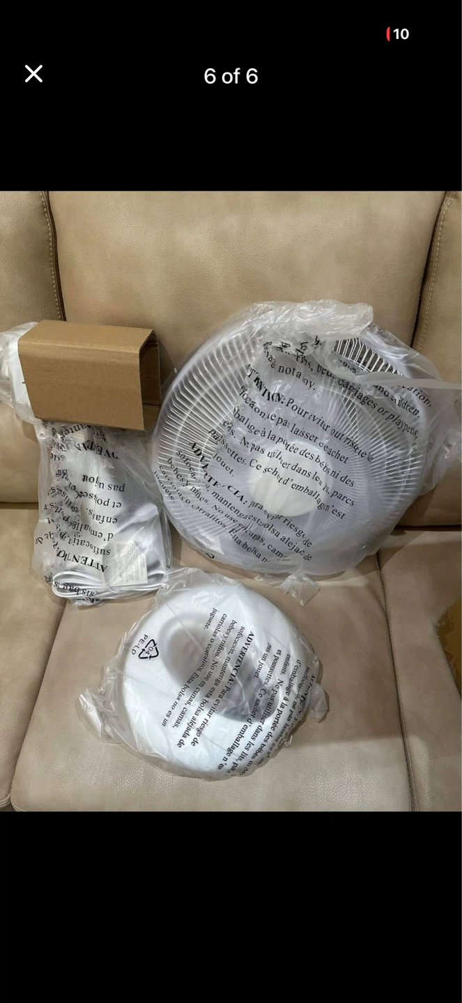 New Amazon Basics Table Fan - White 16" - photo 5