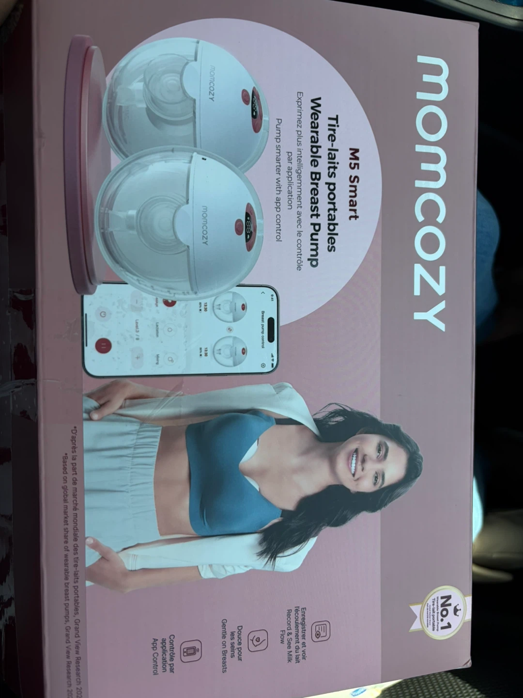 Momcozy M5 Smart Wearable Breast Pump