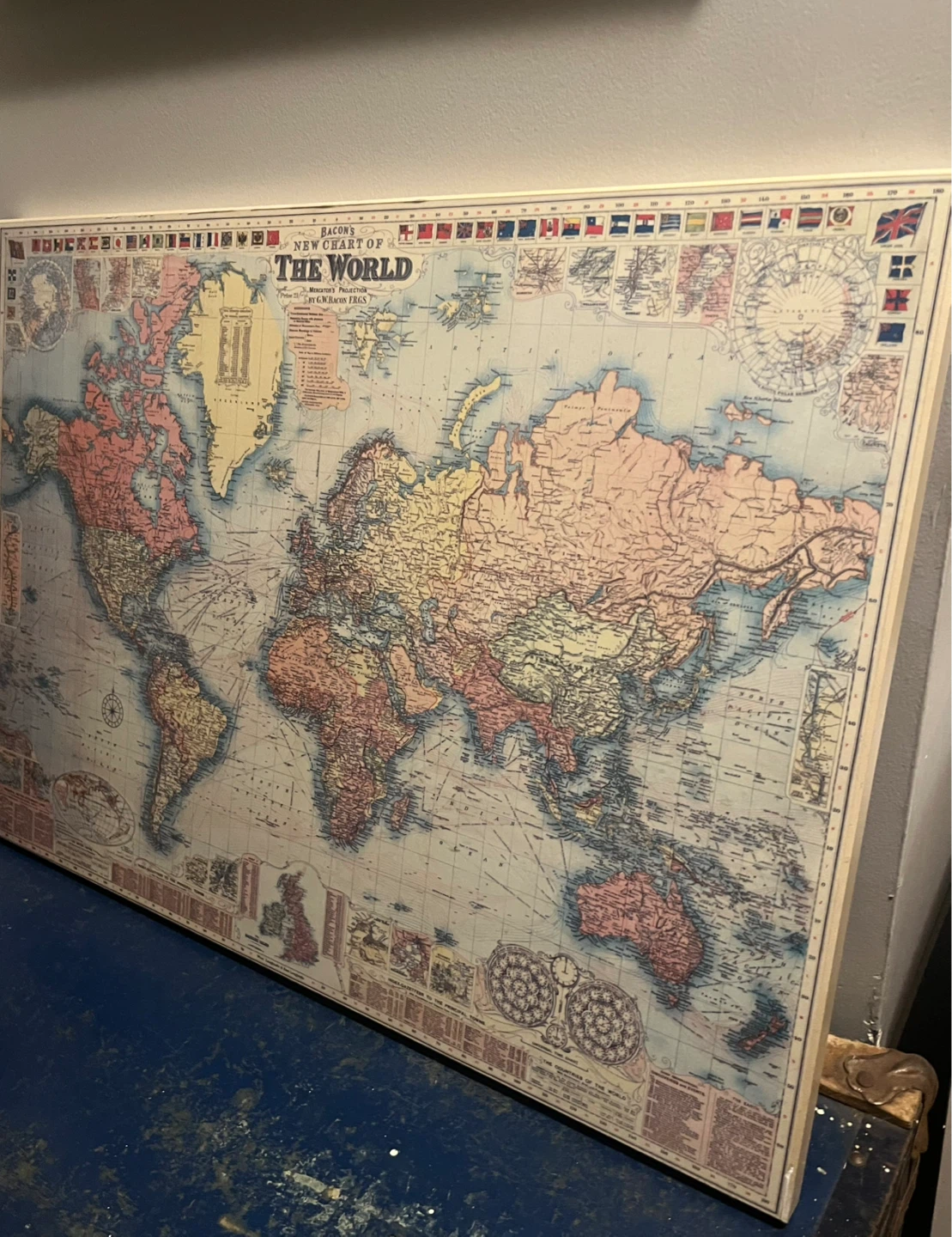 Mounted World Map - photo 3
