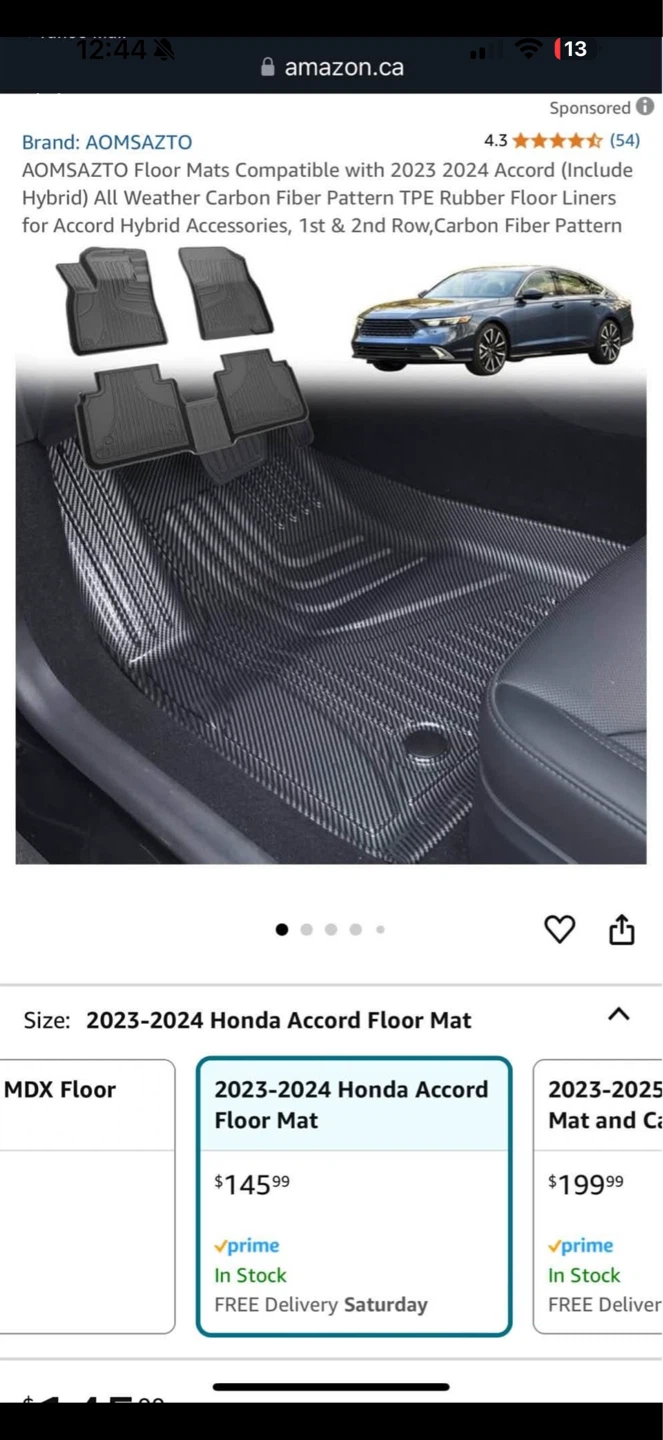 New AOMSAZTO Floor Mats, For 2023 2024 Honda Accord - photo 4