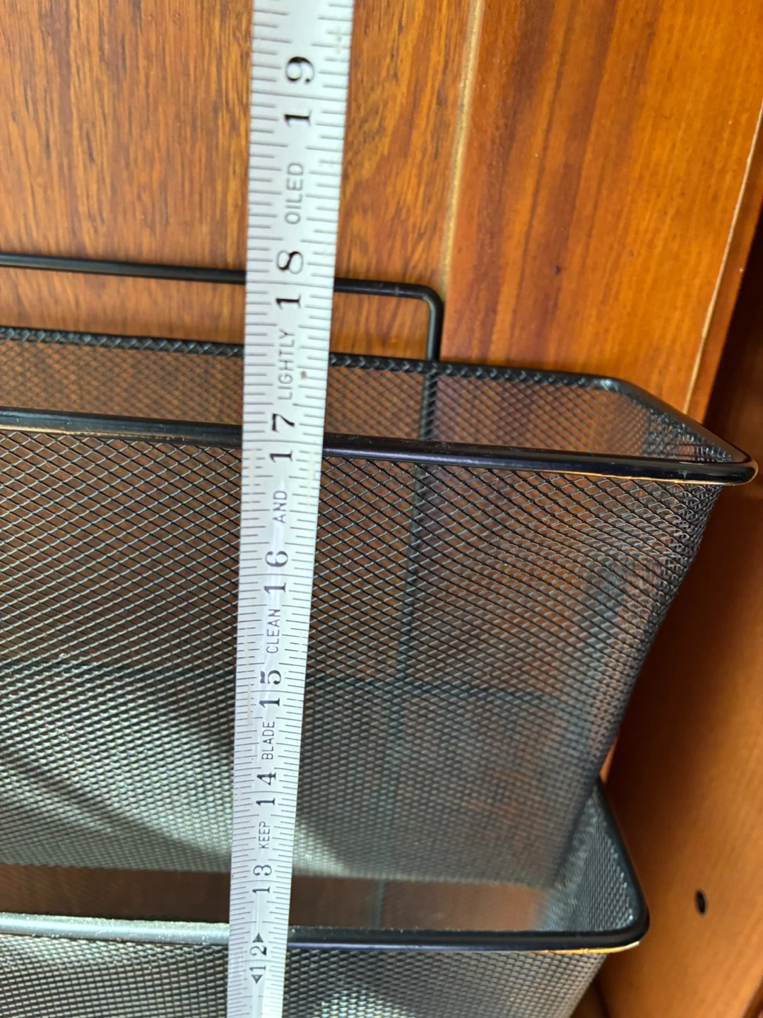 Wire Mesh Paper Letter Tray Wall Organizer Black 3 Tier - photo 5