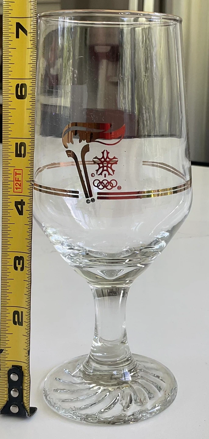 Vintage 1988 Calgary Winter Olympics Glassware Set - photo 4
