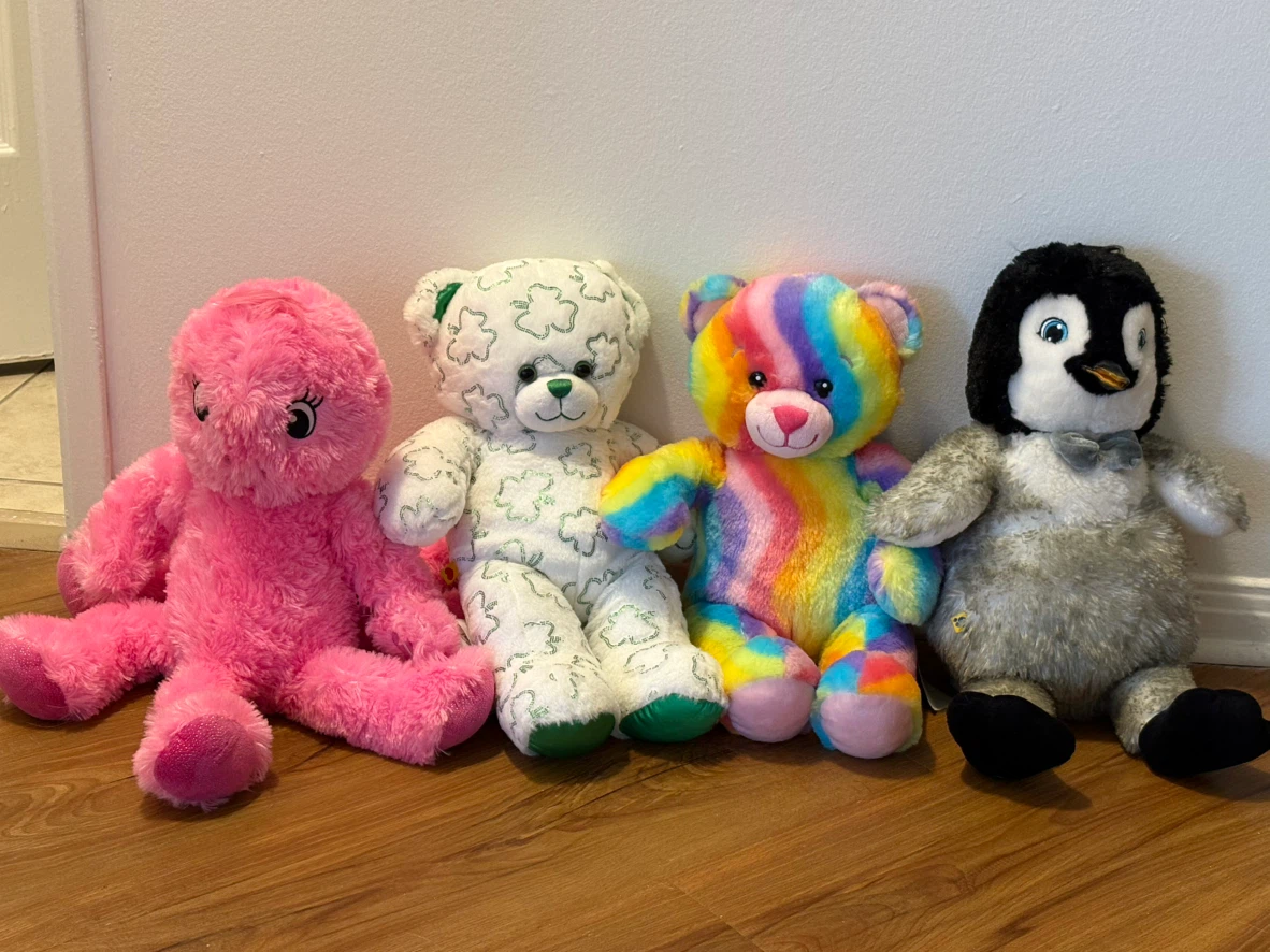 Build-A-Bear Stuffed Animals - 4 Plush Toys