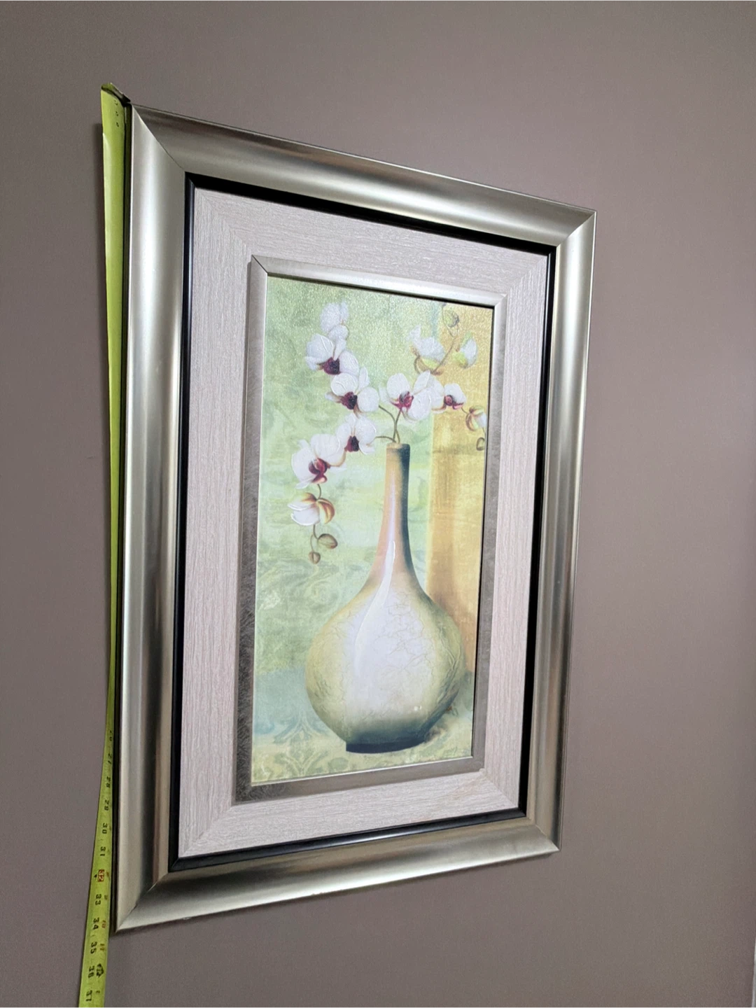 Hand painted Framed Floral Canvas Art - photo 2
