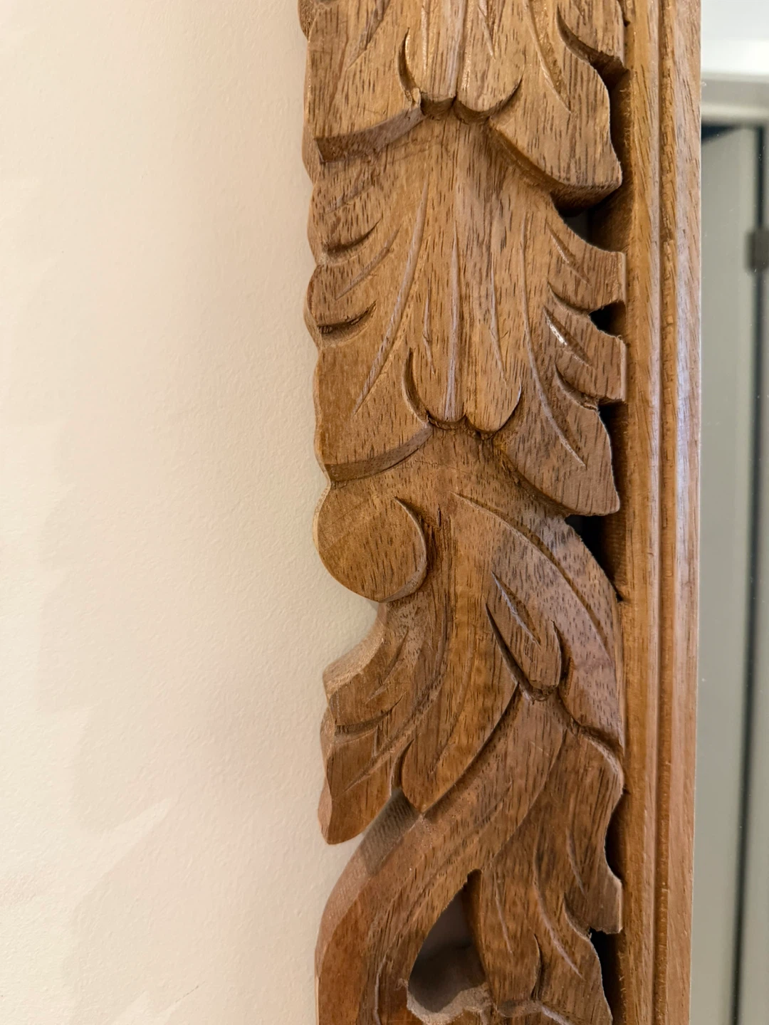 Ornate Carved Wood Mirror - photo 2