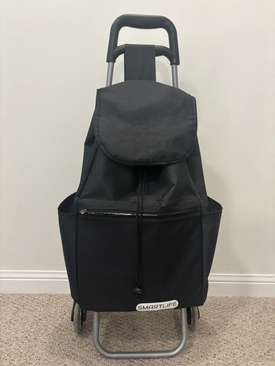 SMARTLIFE Black Rolling Shopping Cart
