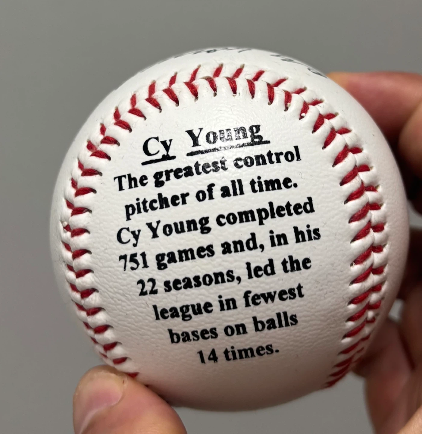 Cy Young Commemorative Baseball - photo 2