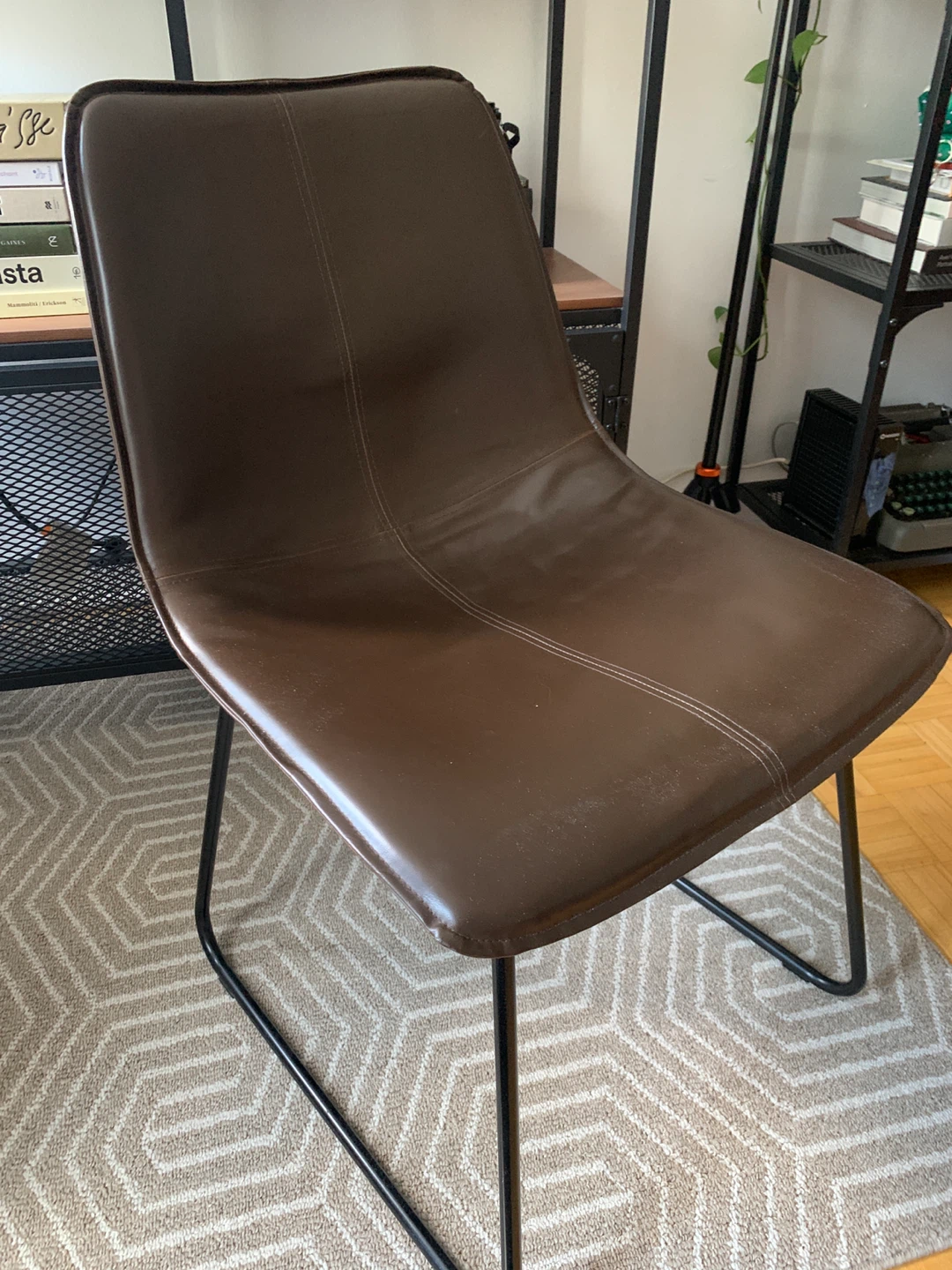 Brown Leathery Chair