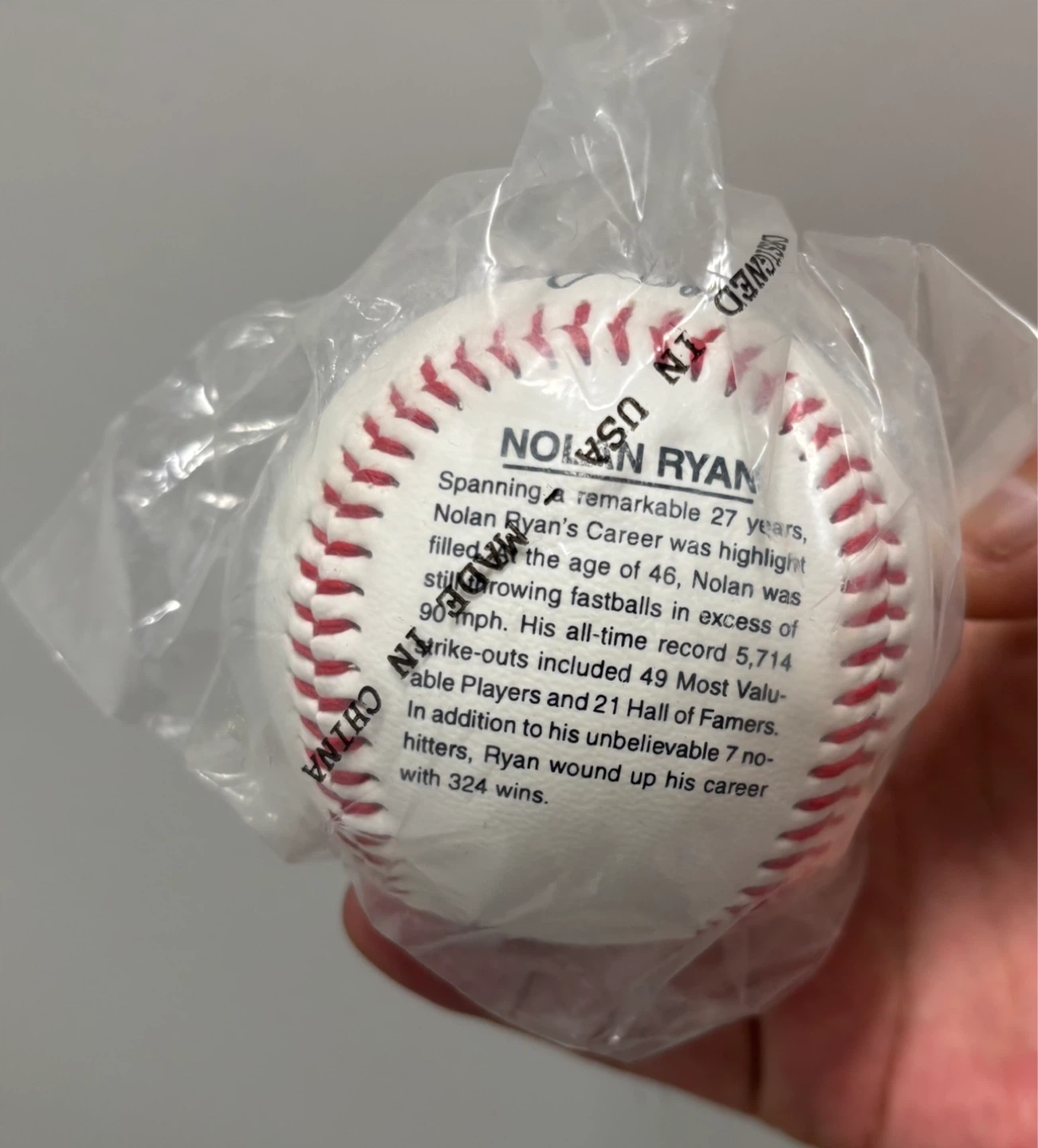 Nolan Ryan Autographed Baseball - photo 2