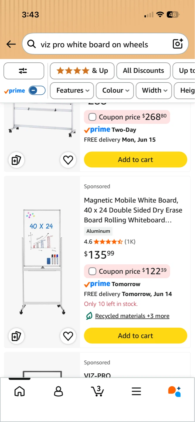 Viz Pro Rolling Whiteboard - photo 4