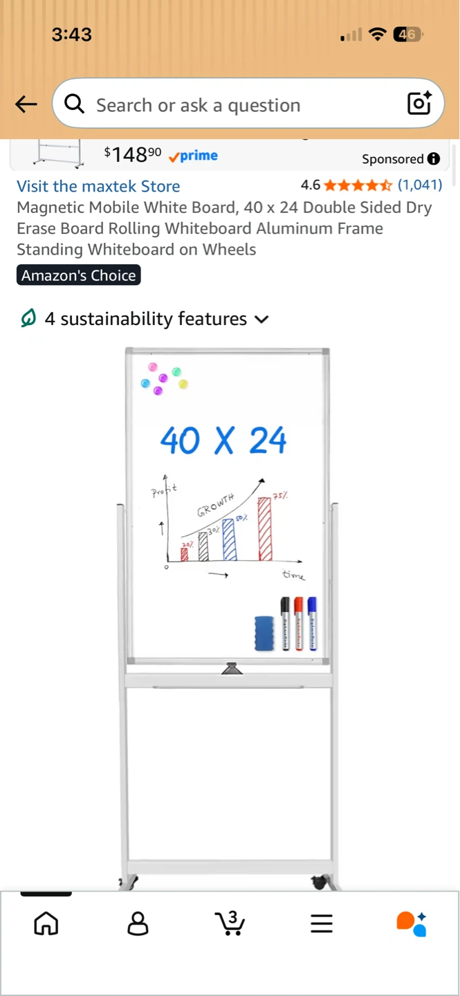 Viz Pro Rolling Whiteboard - photo 3