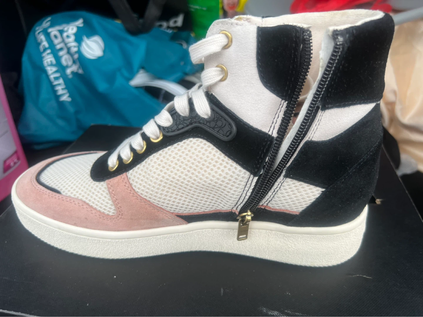 Coach High Top Sneakers Pale Blush/Chalk Size 8.5B - photo 5