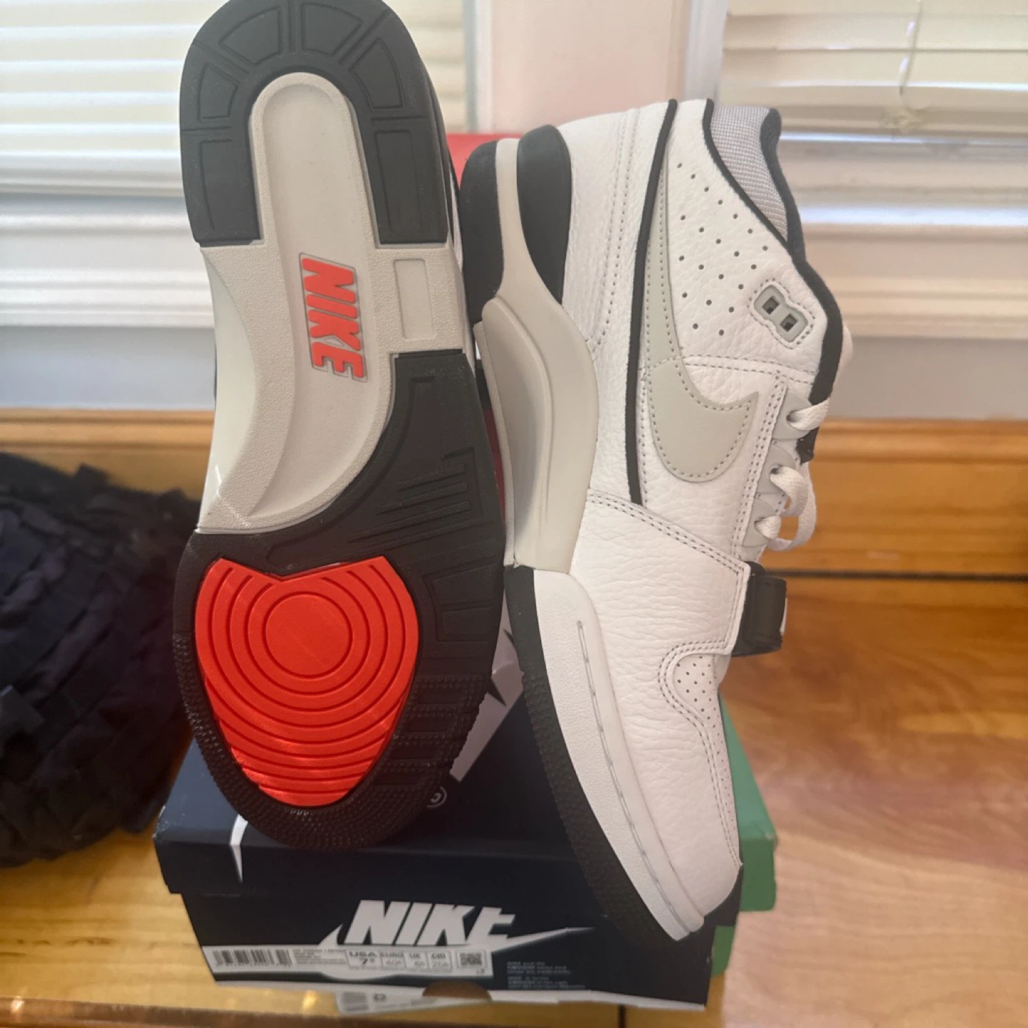 Nike Air Force 180 "Force" White Grey Basketball Shoes Size 10 - photo 2