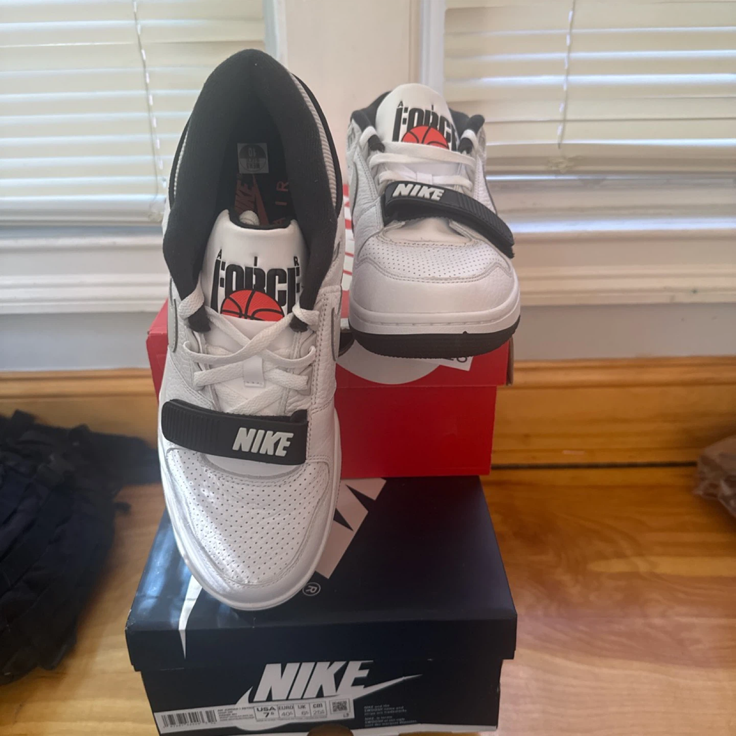 Nike Air Force 180 "Force" White Grey Basketball Shoes Size 10