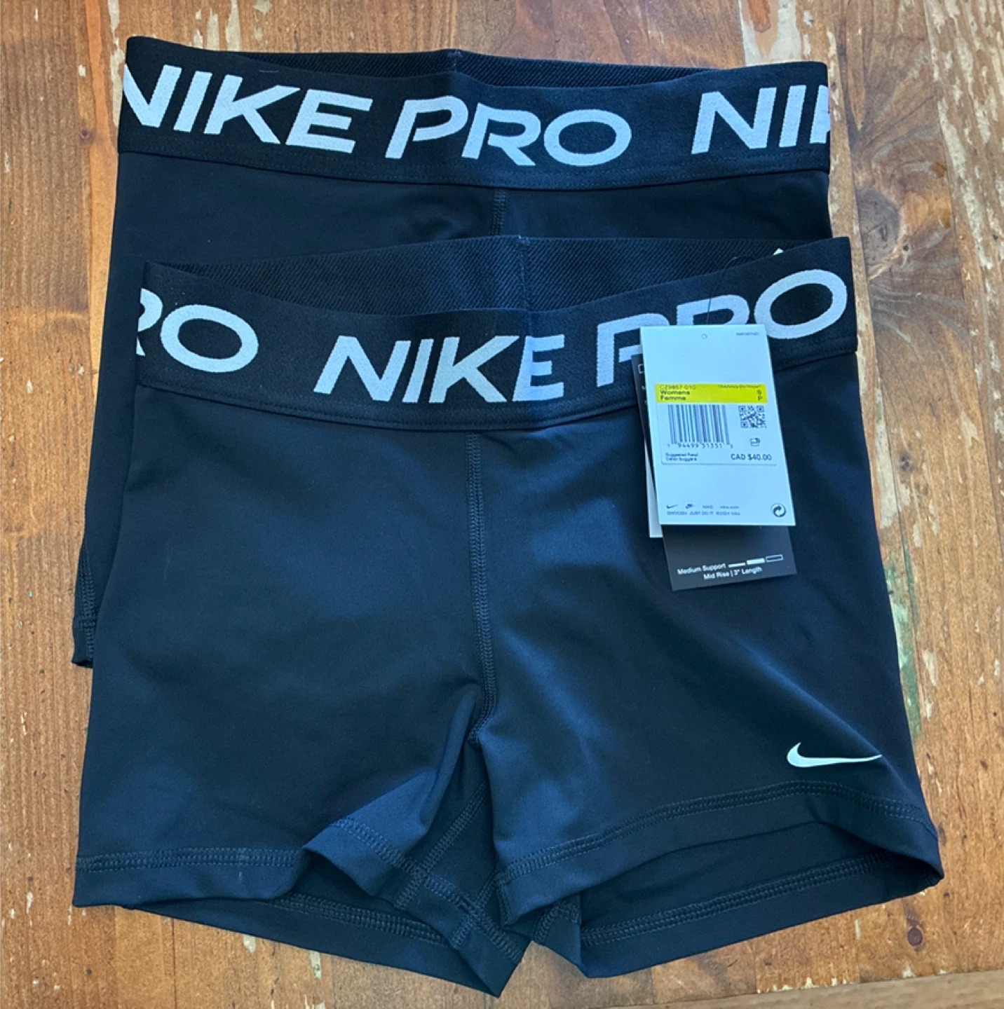 New 2 pack Nike Women Pro Dri Fit Shorts size Small - photo 5
