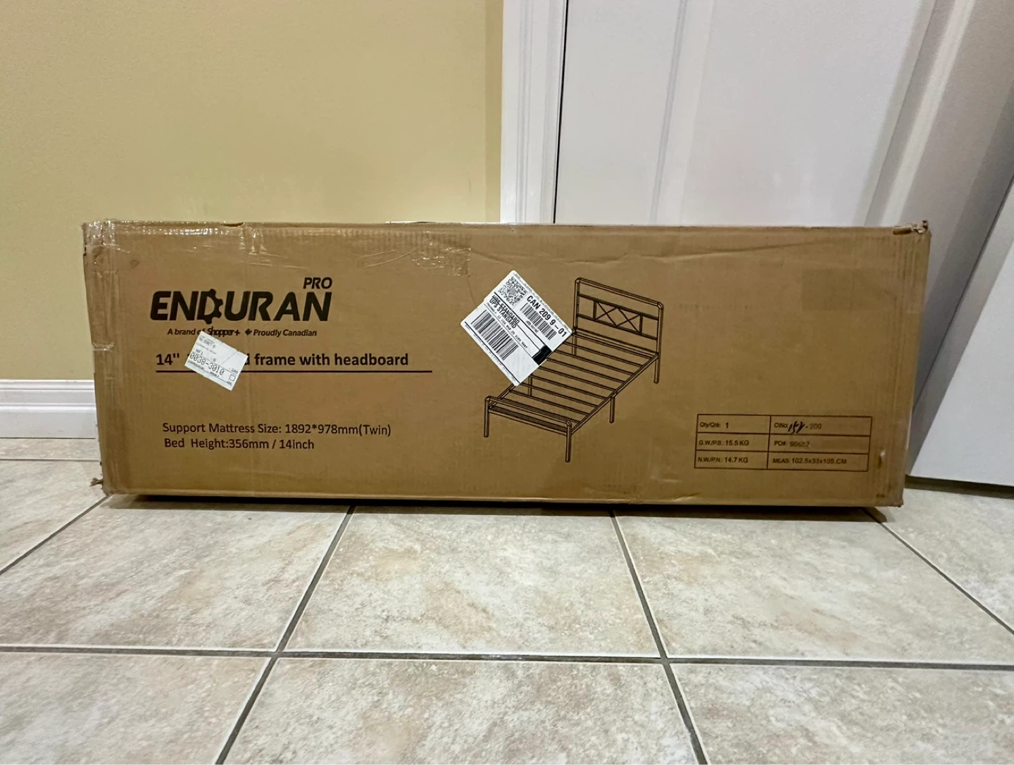 New ENDURAN PRO Twin Bed Frame with Headboard - photo 5