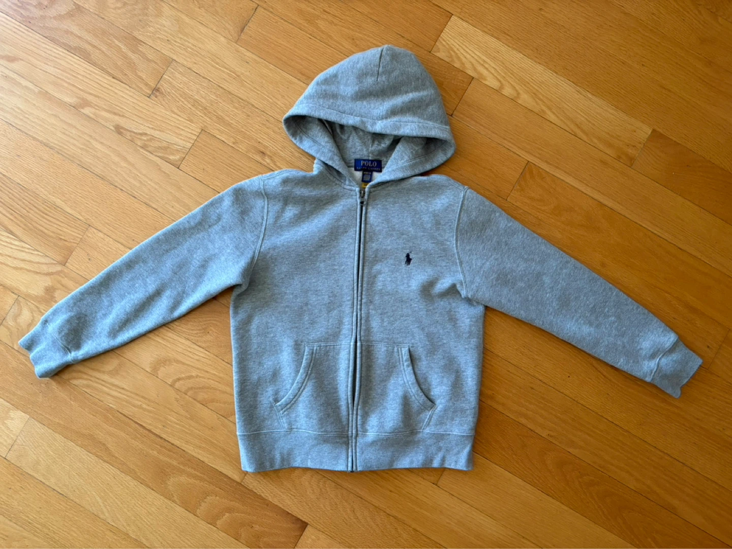 Polo Ralph Lauren Kids Grey Zip-Up Hoodie