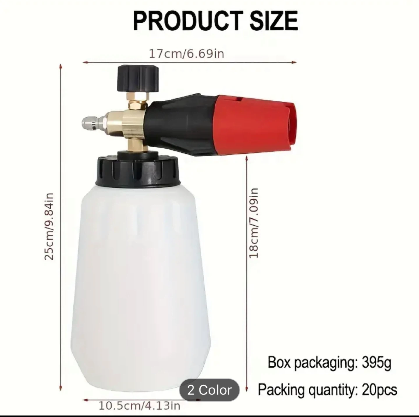 New Pressure Water Foam Pot with Gun & Nozzles - photo 3