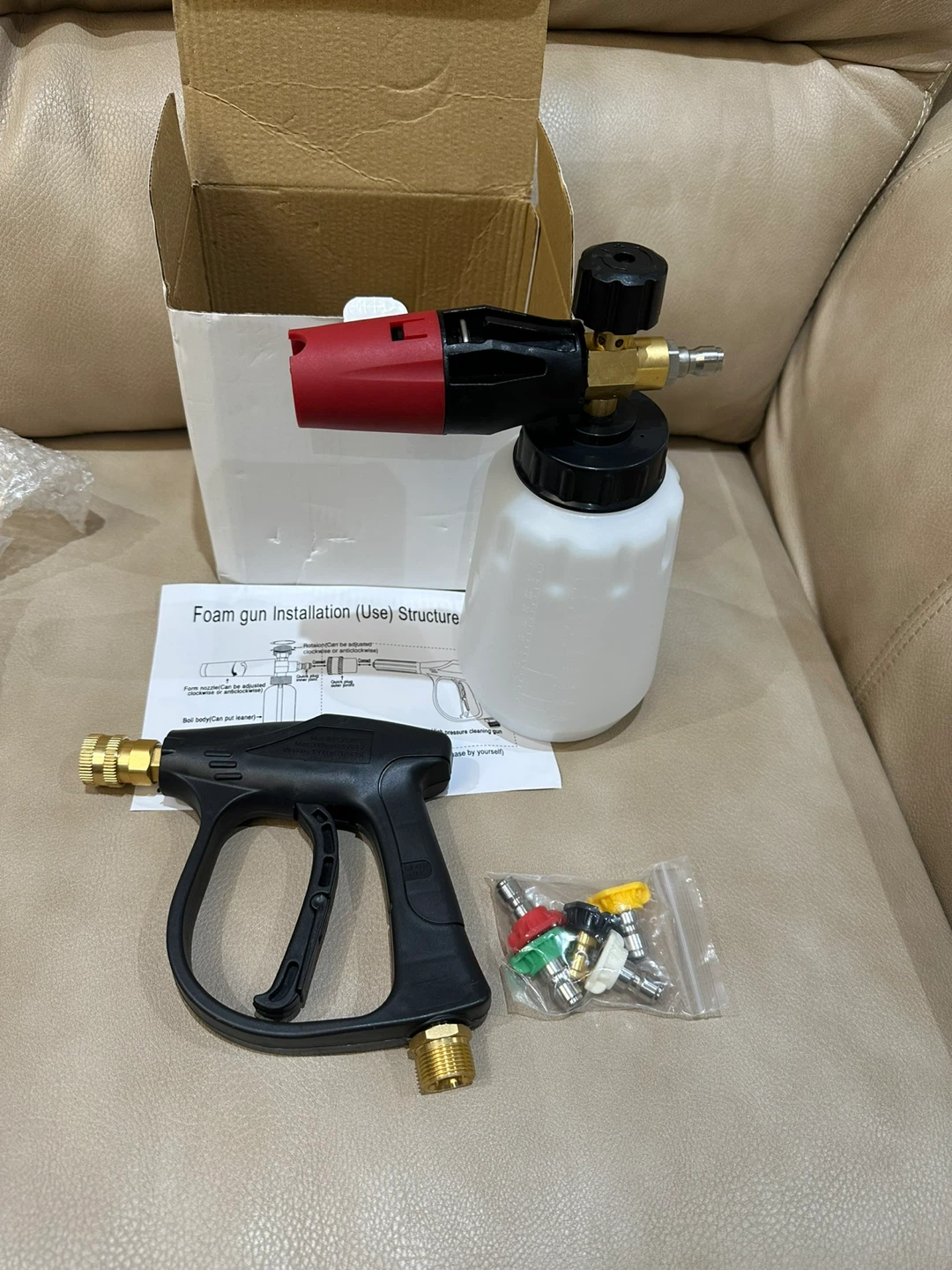 New Pressure Water Foam Pot with Gun & Nozzles